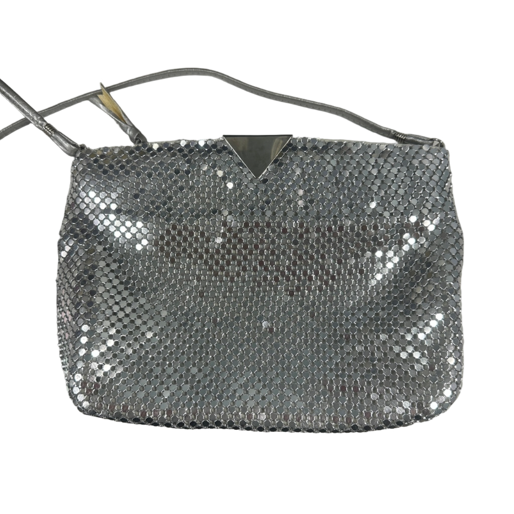 Vintage Silver Disco Ball Metallic‎ Clutch Purse